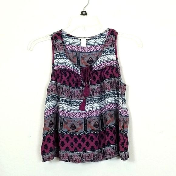 Forever 21 Tops - FOREVER 21 Tie Front Sleeveless Racerback Top